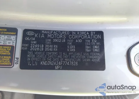 2015 Kia Soul from USA, damaged, VIN KNDJN2A24F7747828